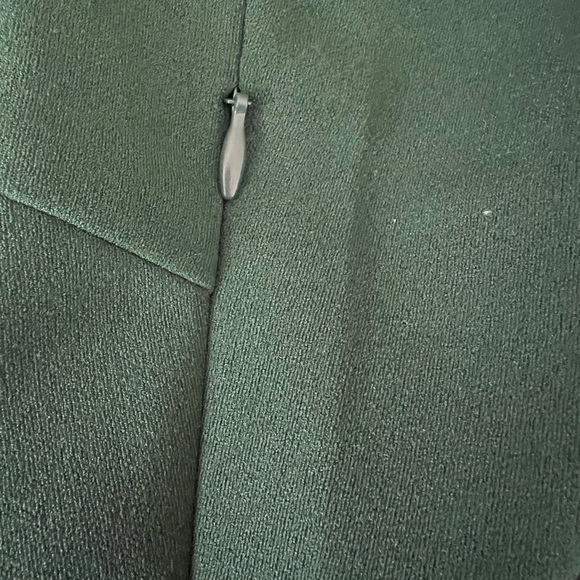 Huskary Forest Green Off the Shoulder Stretchy High Low Dress Sz Large - Picture 10 of 12